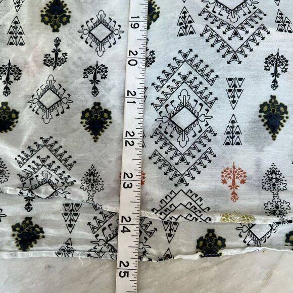 Massimo Dutti silk blend Tribal Print Boho Blouse size 10 - Picture 8 of 8
